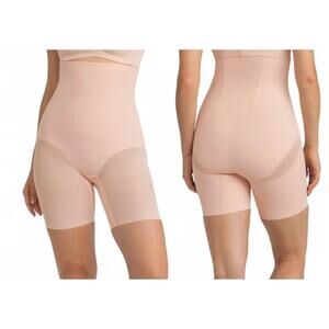 NWT $89 HoneyLove SuperPower Short Sculptwear M Pink Shapewear High Support